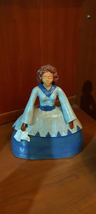 Muñeca Menina Cerámica Decoración