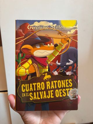 libro CUATRO RATONES EN EL SALVAJE OESTE. Geronimo