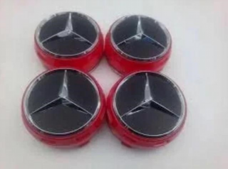 Centro de rueda MERCEDES rojo