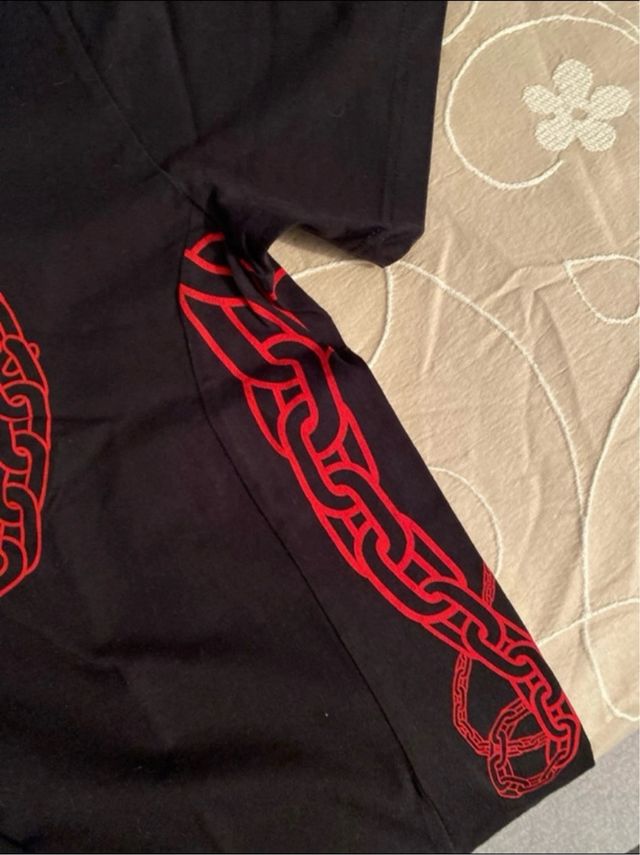 Maglietta ragazzo Octopus nera