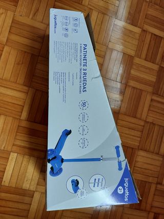 Patinete 3 Ruedas Juguettos Azul Nuevo