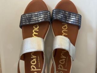 Sandalias Sparwoman Azul-Plata Planas
