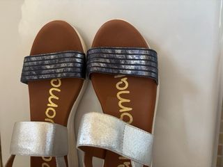 Sandalias Sparwoman Azul-Plata Planas
