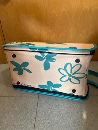 Transportín para mascotas floral