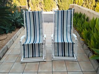 2 Tumbonas madera 