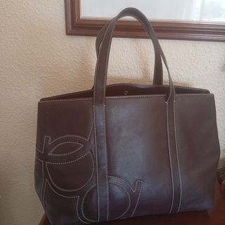 Bolso Piel Purificación García Marrón