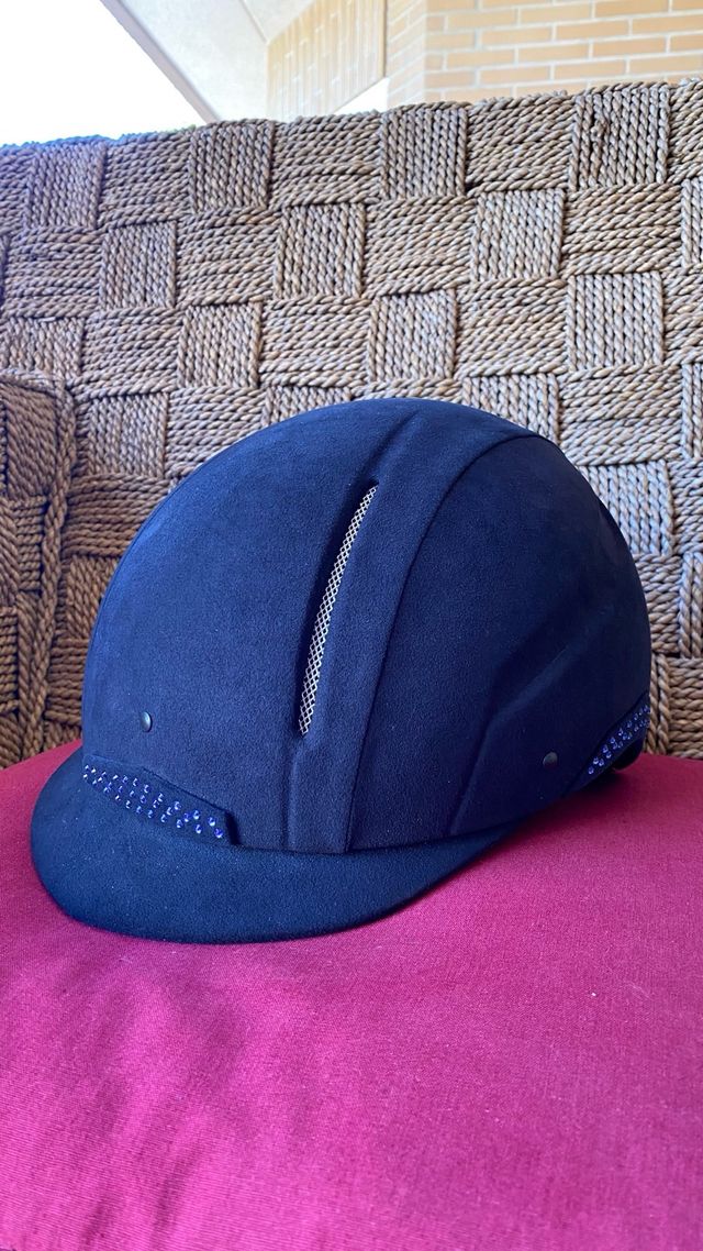 Casco de equitación JinStirrup alcantara brillos