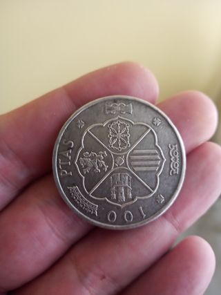 Moneda 100 Pesetas Plata Franco 1966