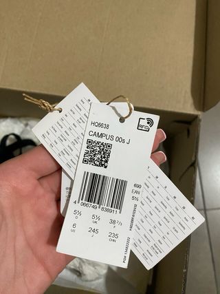 Adidas Scarpe nere e bianche taglia: 38 2/3