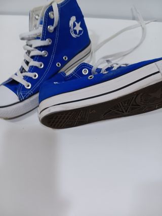 Zapatillas Converse Altas Azul Talla 38