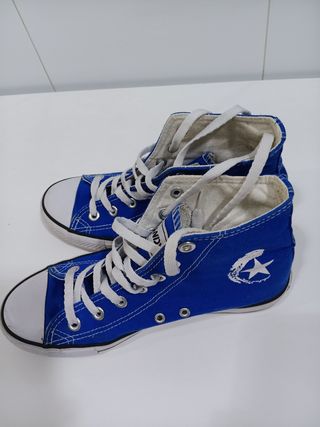 Zapatillas Converse Altas Azul Talla 38