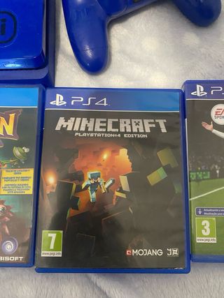 PS4 Pro Azul + Volante y Juegos