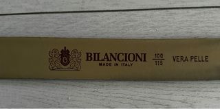 Cintura BILANCIONI pelle nera fibbia oro