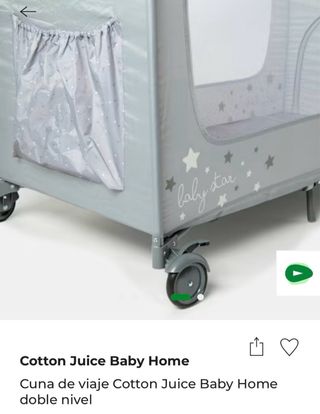 Cuna de viaje Cotton Juice Baby Home