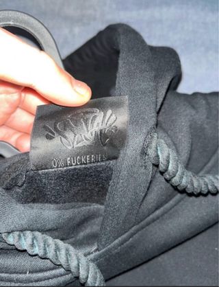 Sudadera Synaworld Negra Logo Verde
