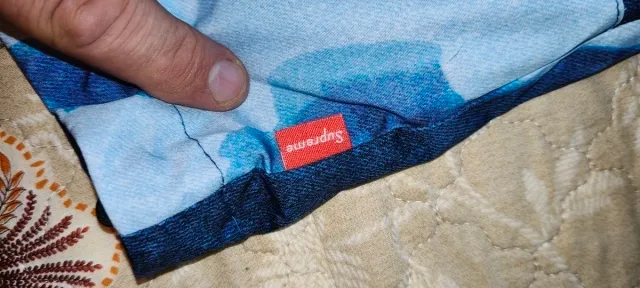SUPREME x TNF Bleached Denim Jacket XL **NUOVA**
