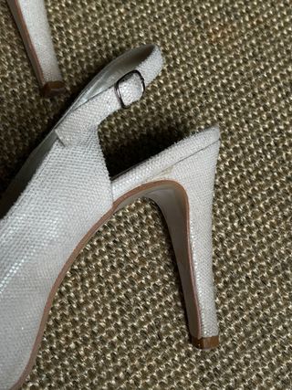 Zapatos fiesta peep-toe piel