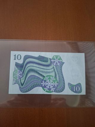 Billete 10 Coronas Suecas 1984