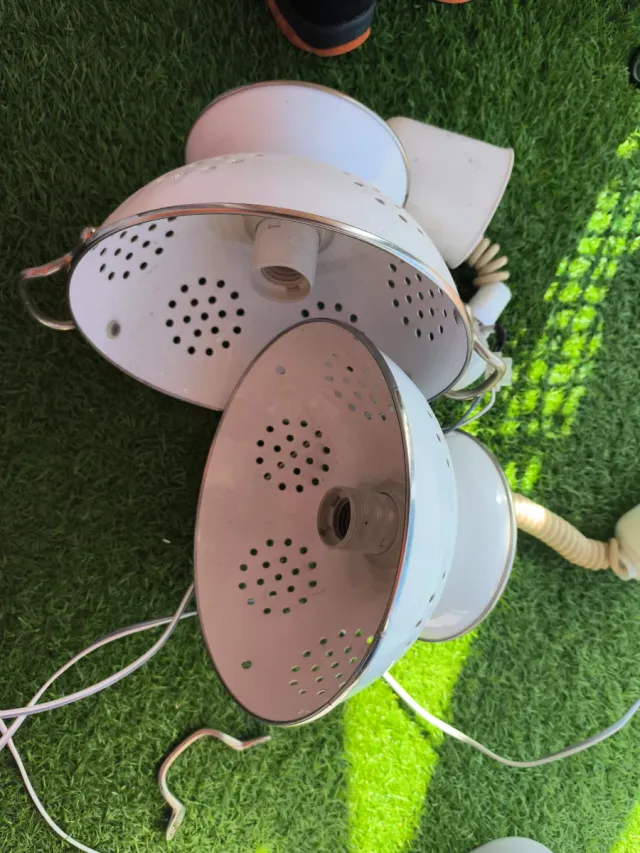 Lámpara colgante blanca estilo vintage