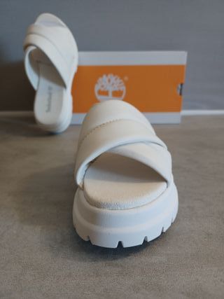 Timberland London Vibe Mules Plataforma Blancas