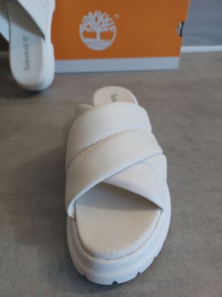Timberland London Vibe Mules Plataforma Blancas