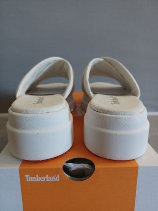 Timberland London Vibe Mules Plataforma Blancas