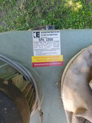 Aspirador de carpintería ELEKTRA B.