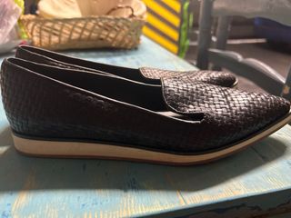 Zapatos planos Uterqüe negros punta tejida