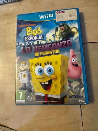 Bob Esponja La Venganza de Plankton Wii U