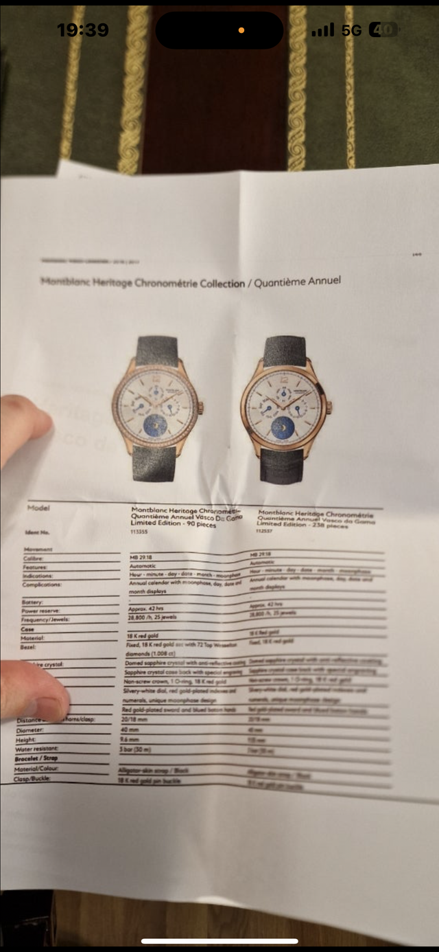 Reloj Montblanc Ed. Limitada Vasco da Gama