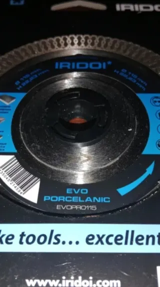 Disco Corte Gres Porcelánico IRIDOI 115mm