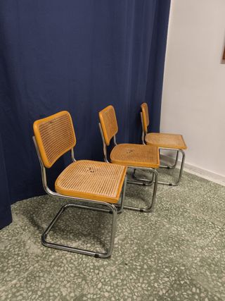 3 Sillas Cesca vintage