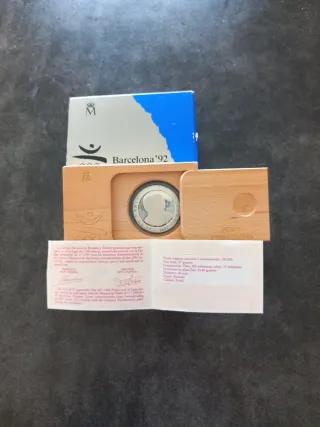 Estuche Moneda Plata 2000 Ptas Barcelona '92