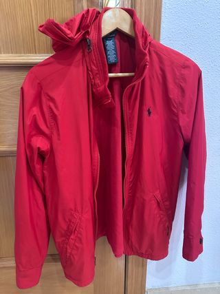 Cortavientos con capucha Polo Ralph Lauren Rojo
