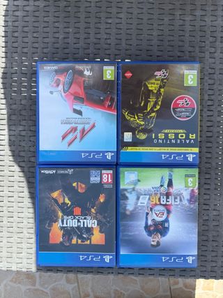 Lote 4 Juegos PS4: FIFA 16, Call of Duty, MotoGP, 