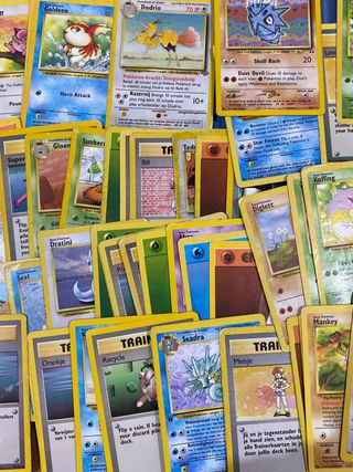 80 cartas pokémon antiguas WOTC