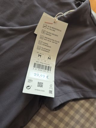 Camiseta Oysho gris