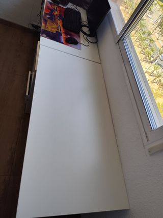 Escritorio doble Ikea + Cajonera blanca