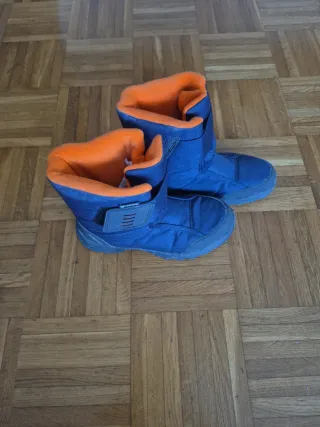 Botas Nieve Niño Talla 37 Azul Naranja