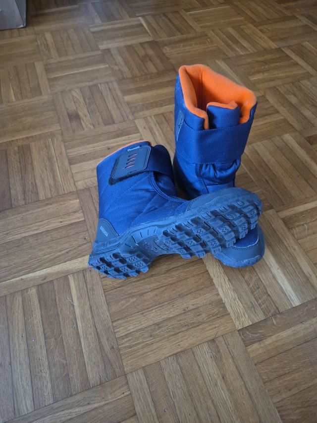 Botas Nieve Niño Talla 37 Azul Naranja
