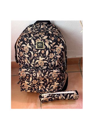 Mochila Rip Curl floral + estuche 