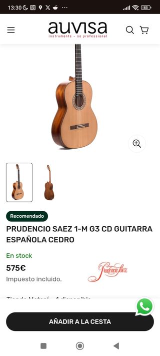 Guitarra española PRUDENCIO SAEZ G3