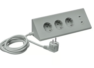 Regleta alargador enchufes PC - puerto USB C