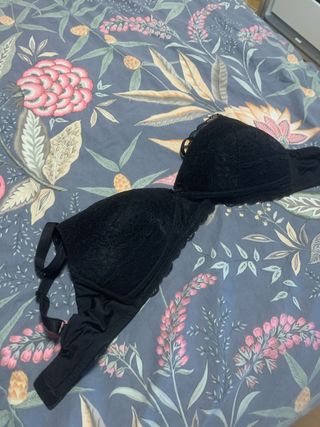 Sujetador lactancia 85C encaje negro