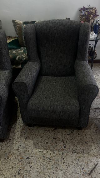 2 Sillones Individuales Grises