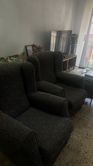 2 Sillones Individuales Grises