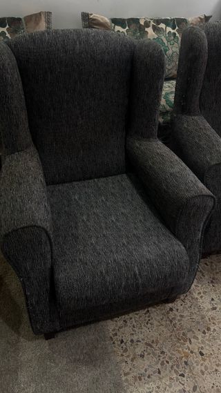 2 Sillones Individuales Grises