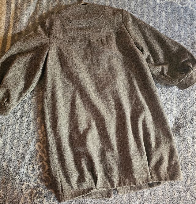 Elegante vestido, moda sastre corto JCL gris talla