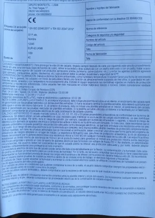 Zapatos seguridad 7Wonders Talla 41