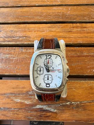 Reloj Viceroy Cronógrafo Blanco y Marrón